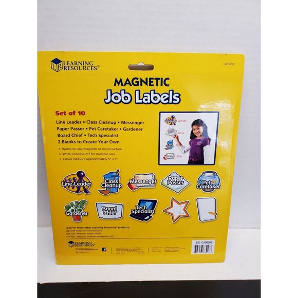 Learning Resources Magnetic Job Labels - Set of 10 - NEW - Picture 4 of 5